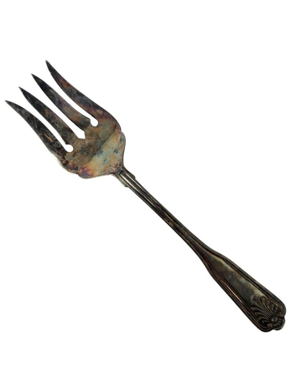 Replacement Vintage Coventry Shell Silverplate Retroneu Meat‎ Server Meat Fork